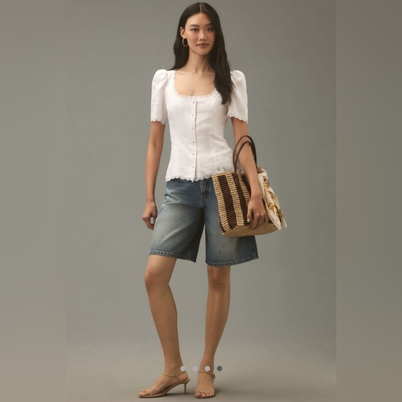 Reformation NWT Anabella Linen Top - Picture 4 of 7